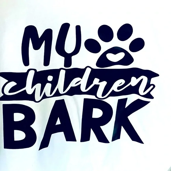 🌸3 for $30  🐶My Children Bark  T-SHIRT🐶Size L dog lovers women Summer Top - Picture 4 of 8